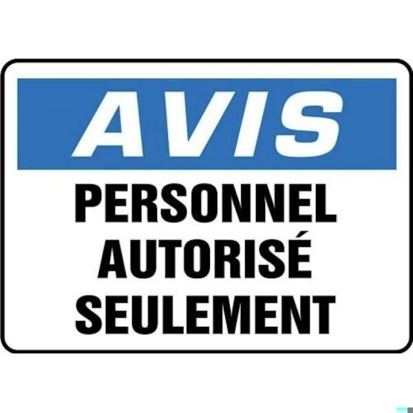 Accuform OSHA NOTICE SAFETY SIGN AUTHORIZED FRMADC800XT FRMADC800XT - main